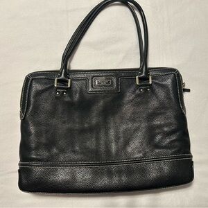Kate Spade Black Leather Laptop Bag